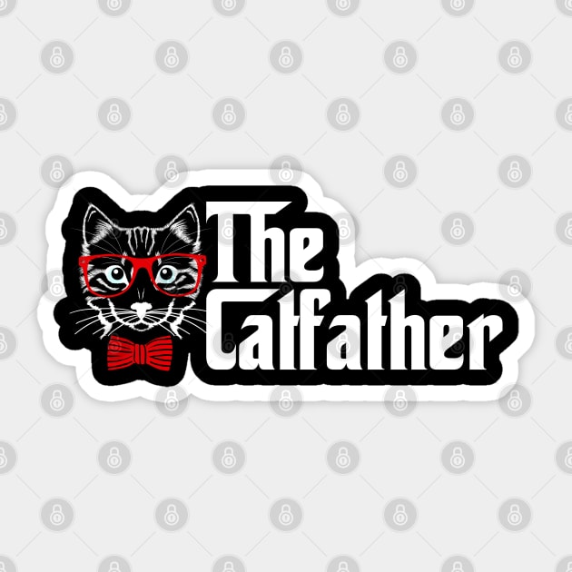 The Catfather Sticker by DragonTees